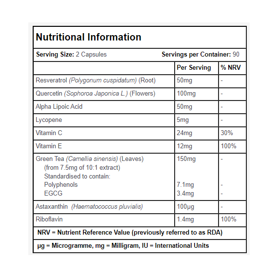 Simplysupplements HealthShield Antioxidant Formula 180 Capsules