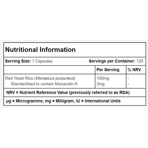 Simplysupplements Red Yeast Rice Extract 240 Capsules (120+120)