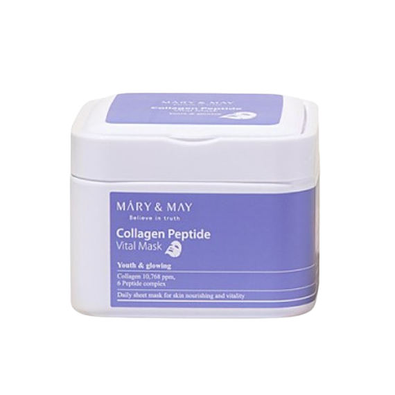 Mary&May - Collagen Peptide Vital Mask 30 sheets