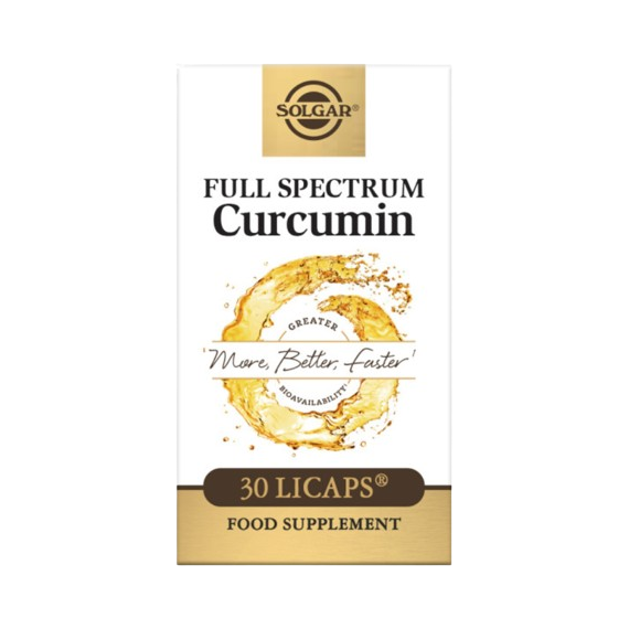 Solgar Full Spectrum Curcumin Capsules - Pack of 30