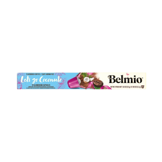 Belmio Let's go Coconutz 10 pods for Nespresso
