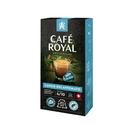 Café Royal Lungo Decaffeinated 10 pods for Nespresso