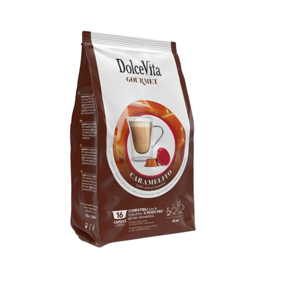 Dolce Vita Caramel 16 pods for Lavazza a Modo Mio