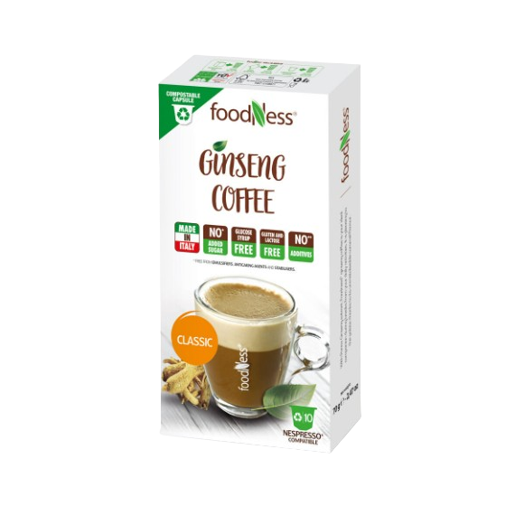FoodNess Ginseng Coffee 10 pods for Nespresso