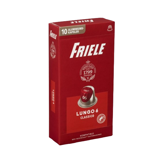 Friele Lungo 6 Classico 10 pods for Nespresso