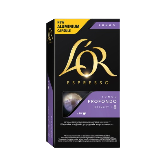 L'OR Lungo Profondo 10 pods for Nespresso