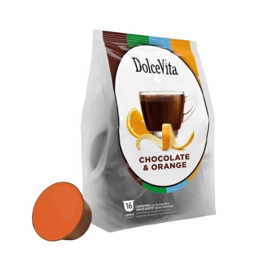 Dolce Vita Orange and Chocolate 16 pods for Dolce Gusto