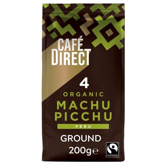 Cafedirect Fairtrade Organic Machu Picchu Peru Ground Coffee 200g