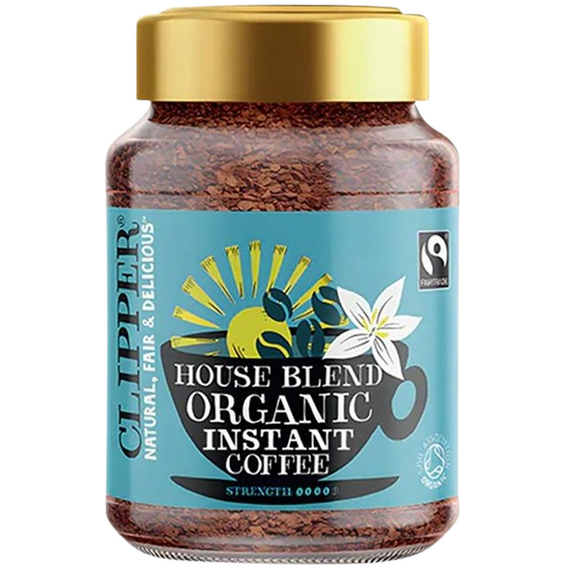 Clipper Fairtrade Organic Instant Medium Roast Arabica Coffee 200g