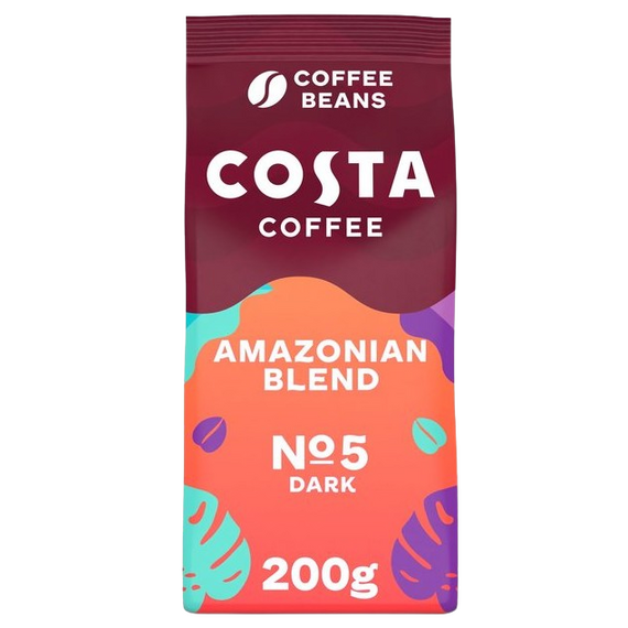 Costa Coffee Whole Beans Intensely Dark Amazonian Blend 200g