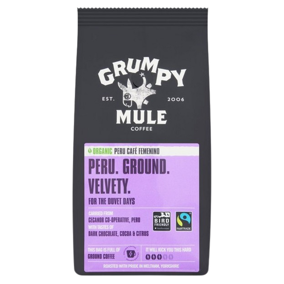Grumpy Mule Organic Peru Ground Coffee 227g