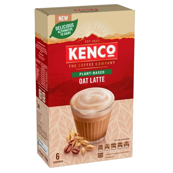 Kenco Plant Based Oat Latte Instant Coffee Sachets 6 per pack