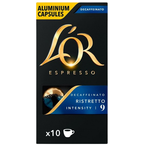 L'OR Ristretto Decaf Coffee 10 Coffee Pods