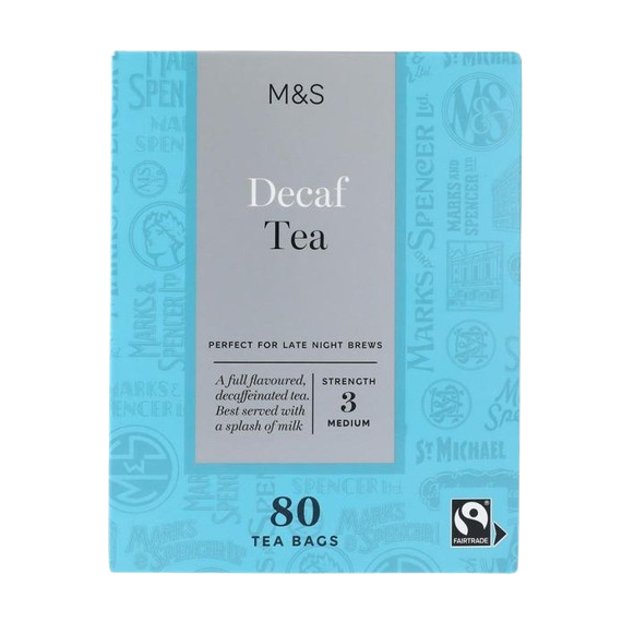 M&S Fairtrade Decaffeinated Teabags 80 per pack