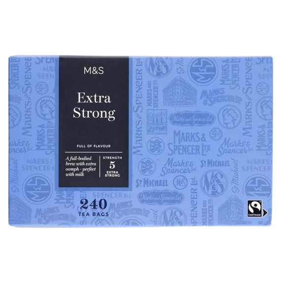 M&S Fairtrade Extra Strong Tea Bags 240 per pack