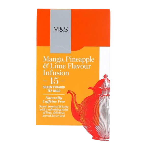 M&S Mango Pineapple & Lime Infusion Teabags 15 per pack