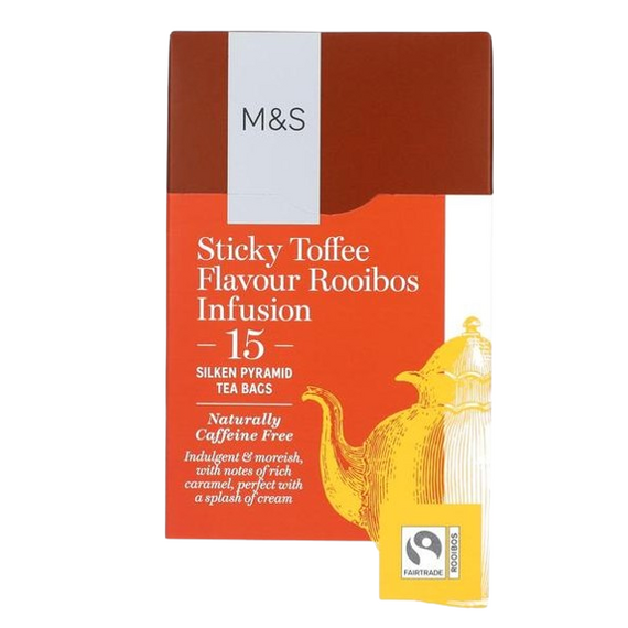 M&S Sticky Toffee Rooibos Infusion Teabags 15 per pack