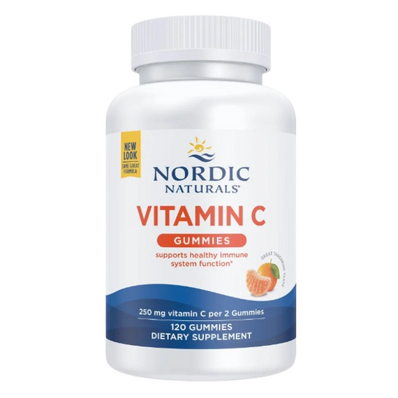 Nordic Naturals Vitamin C Gummies, 250mg Tangerine - 120 gummies
