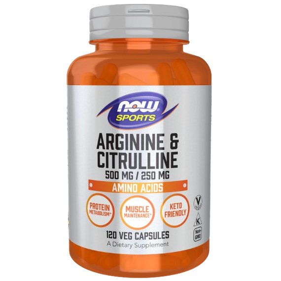 Now Foods Arginine & Citrulline - 120 Caps