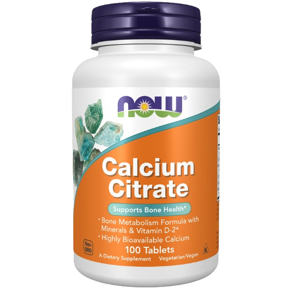 Now Foods Calcium Citrate with Minerals & Vitamin D-2 - 100 tablets