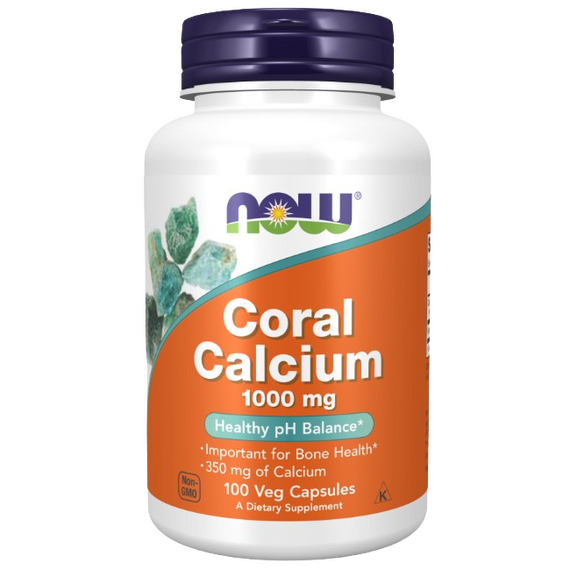 Now Foods Coral Calcium - 1000mg - 100 vcaps