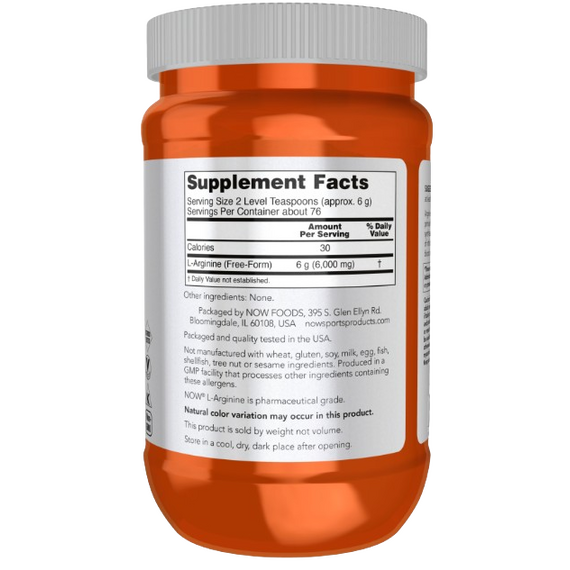 Now Foods L-Arginine Powder 454 Grams