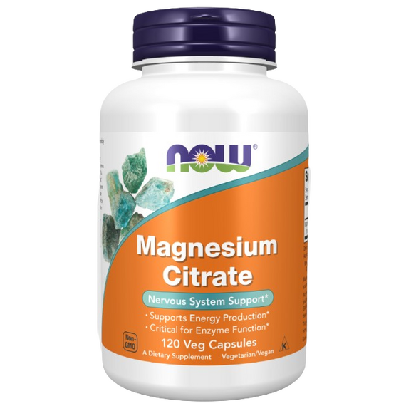 Now Foods Magnesium Citrate - 400mg - 120 vcaps