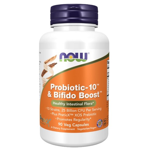 Now Foods Probiotic-10 & Bifido Boost - 90 vcaps