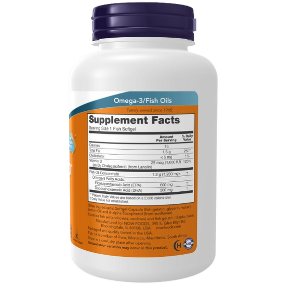 Now Foods Ultra Omega-3 - 180 Softgels