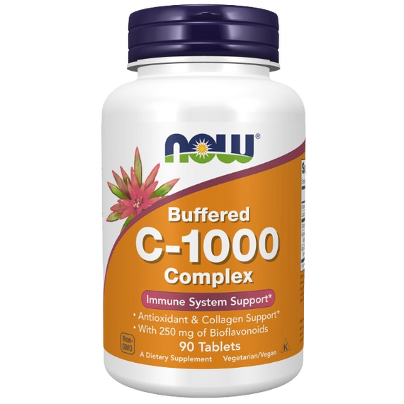 Now Foods Vitamin C-1000 Complex - Buffered with 250mg Bioflavonoids - 90 Tab
