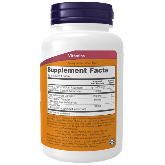 Now Foods Vitamin C-1000 Complex - Buffered with 250mg Bioflavonoids - 90 Tab