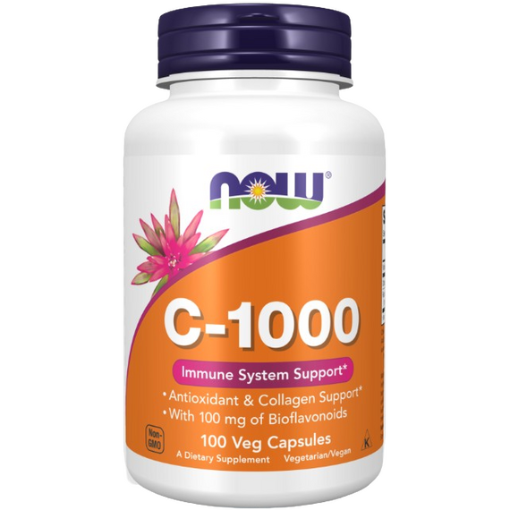 Now Foods Vitamin C-1000 with 100mg Bioflavonoids - 100 vcaps
