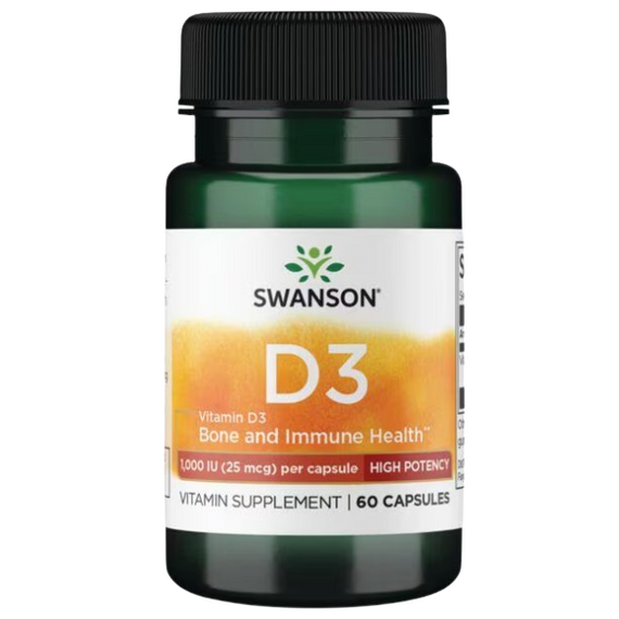 Swanson Vitamin D-3 - 1000 IU - 60 caps