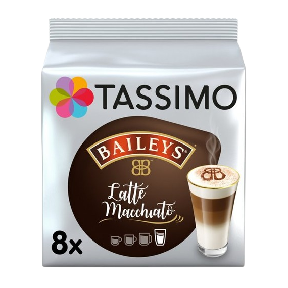 Tassimo Baileys Latte Macchiato Coffee Pods 8 per pack