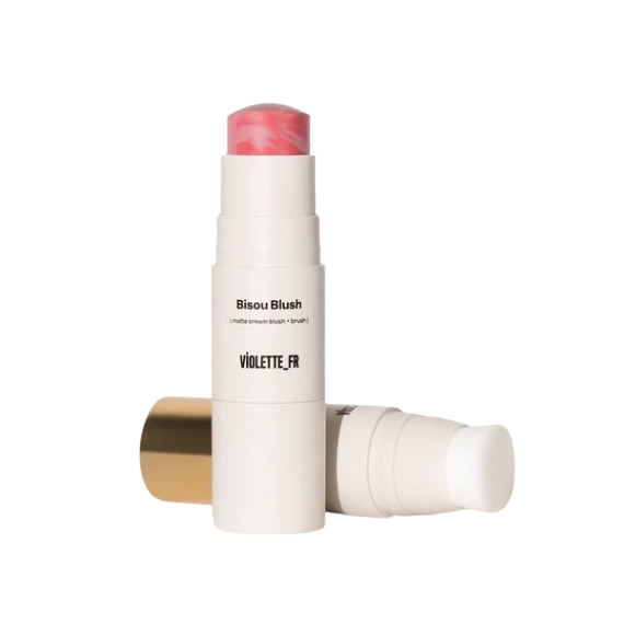 VIOLETTE_FR Bisou Blush Matte Cream Blush + Brush