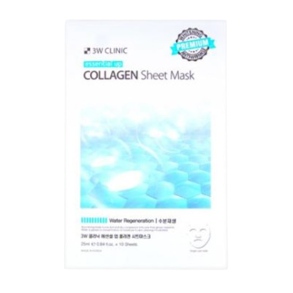 3W Clinic - Collagen Essential Up Sheet Mask - 1pack (10pcs)
