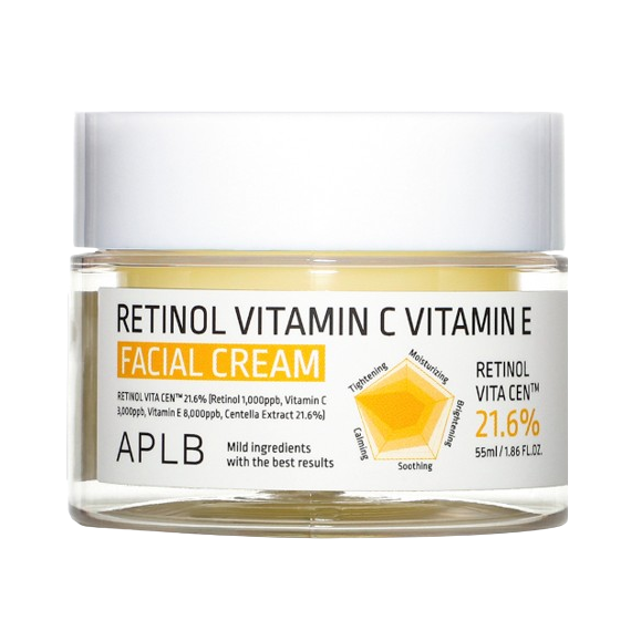 APLB - Retinol Vitamin C Vitamin E Facial Cream - 55ml