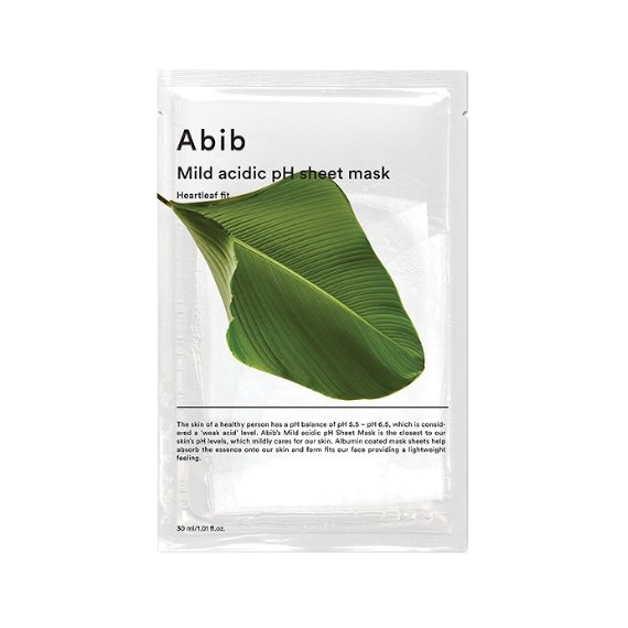 Abib - Mild Acidic pH Sheet Mask - Heartleaf Fit - 1pc