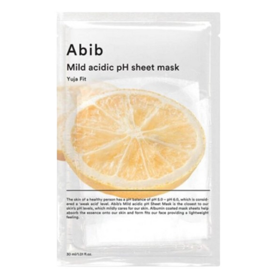 Abib - Mild Acidic pH Sheet Mask - Yuja Fit - 10pcs