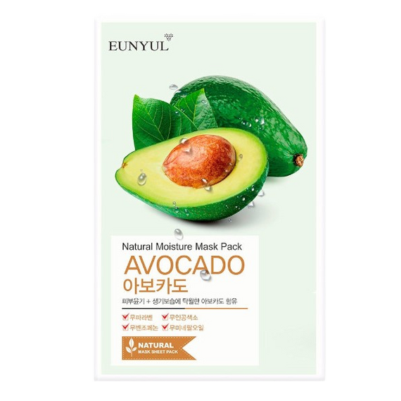 EUNYUL - Natural Moisture Mask Pack - Avocado - 1pc