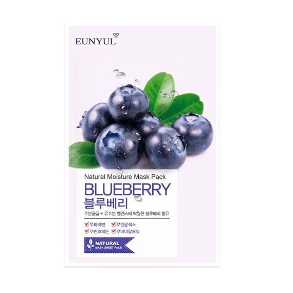 EUNYUL - Natural Moisture Mask Pack - Blueberry - 1pc