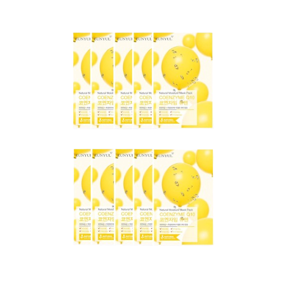 EUNYUL - Natural Moisture Mask Pack - Coenzyme Q10 - 10pcs