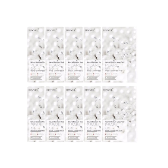 EUNYUL - Natural Moisture Mask Pack - Pearl - 10pcs