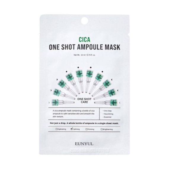 EUNYUL - One Shot Ampoule Mask - Cica - 1pc