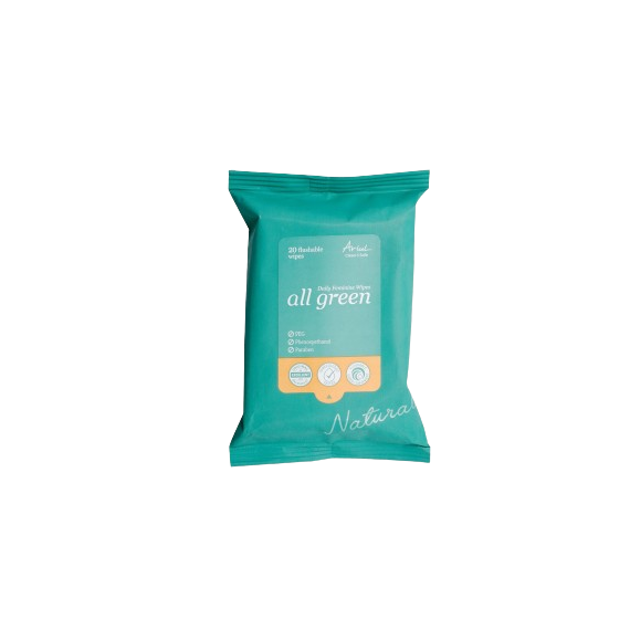 Ariul - Clean & Safe All Green Daily Feminine Wipes (20) - 20sheets