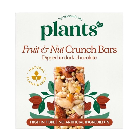 Plants by Deliciously Ella Fruit & Nut Crunch Bar 3 x 37g