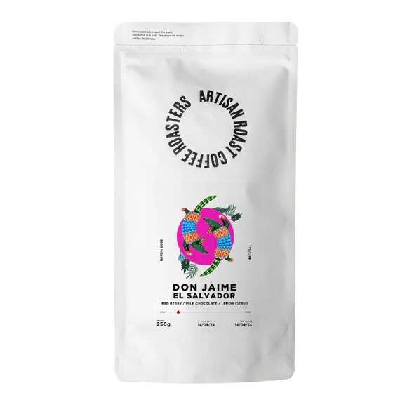 Artisan Roast Scotland Don Jaime Natural El Salvador /Natural (Express Grind) 250 grams