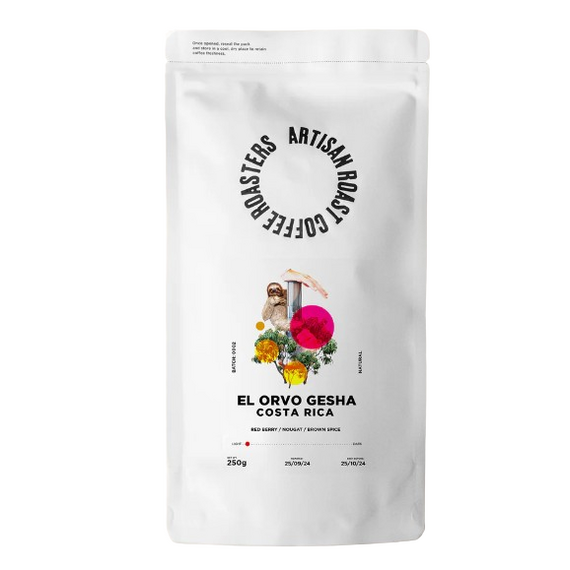 Artisan Roast Scotland El Orvo Gesha Costa Rica / Natural (Express Grind) 250 grams