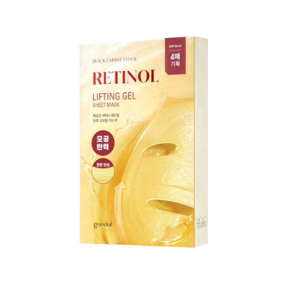 Goodal - Black Carrot Vita-A Retinol Lifting Gel Sheet Mask - 30g*4ea