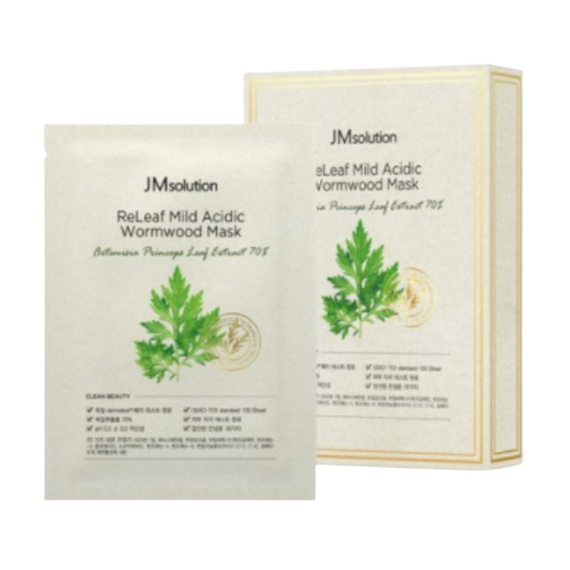 JMsolution - ReLeaf Mild Acidic Wormwood Mask - 10pcs